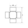 Weasler PTO Kryds - 36 x 89mm (Basic Drift)