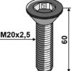 Umbracobolt M20x2,5x60 - 10.9 u. møtrik