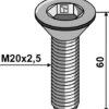 Umbracobolt M20x2,5x60 - 8.8 u. møtrik