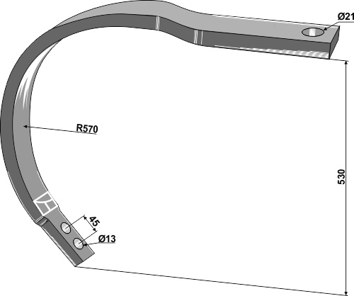 C-Tand 50 x 25 - venstre