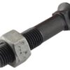 Monteringsbolt (rund) & Møtrik - M14 x 80mm, Trækstyrke 12.9 (25 stk. Kasse)