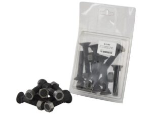 Monteringsbolt (rund) & Møtrik - M12 x 60mm, Trækstyrke 12.9 (8 stk. Agripak)