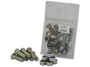 Monteringsbolt (rund) & Møtrik - M14 x 45mm, Trækstyrke 8.8 (8 stk. Agripak)