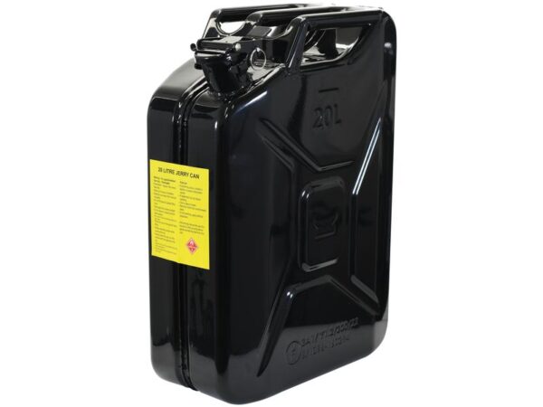 Metal Benzindunk - Sort 20 liter (diesel)