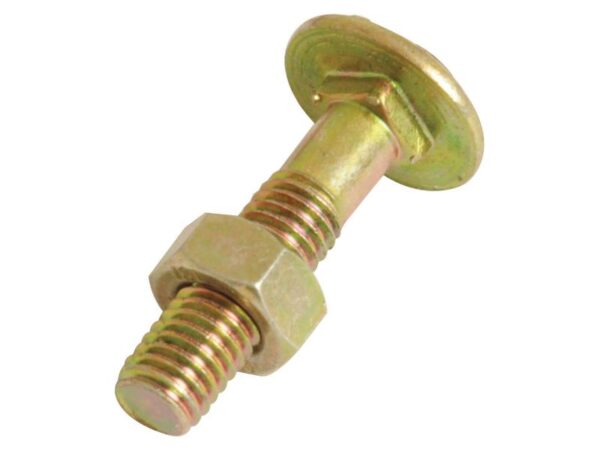 Bræddebolt & Møtrik, Størrelse: M8x40mm (DIN 603/555)