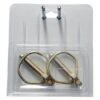 Ringsplit (pæreformet)(m/sikkerhedslukning), Stift Ø10.5mm x 46mm (2 stk. Agripak)