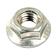 Flangemøtrik (mm), Størrelse: M6x1.00mm (DIN 934) Metric Coarse Passer til: 6264081