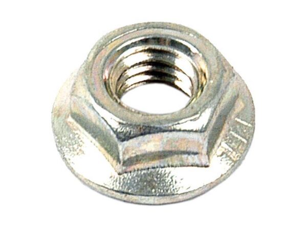 Flangemøtrik (mm), Størrelse: M6x1.00mm (DIN 934) Metric Coarse Passer til: 6264081