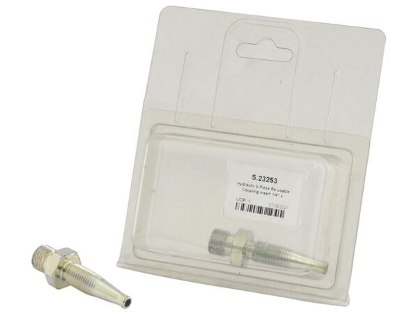 Hydraulic 2-Piece Re-usable Coupling insert 1/4'' x 1/4''BSP male Agripak