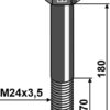 Bolt M24x3,5x180 u. møtrik