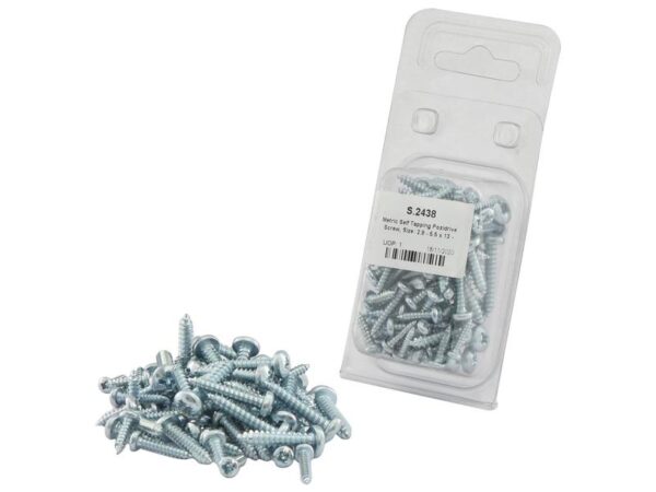 Skrue (selvskærende), Størrelse: 2.9 - 5.5x13 - 25mm( DIN 7981B)