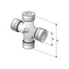 Sparex PTO Kryds - 22 x 54mm (Basic Drift)