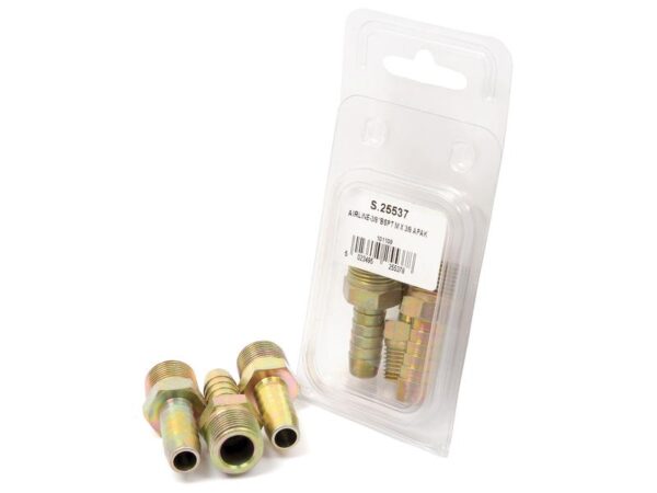Slangestuds 3/8 ID - slange til 3/8'' BSPT udvendigt gevind (Agripak 3 stk.)