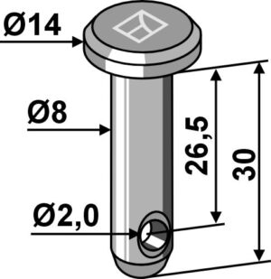 26-0830 Splitbolt Ø8x30