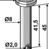 Splitbolt Ø8x45