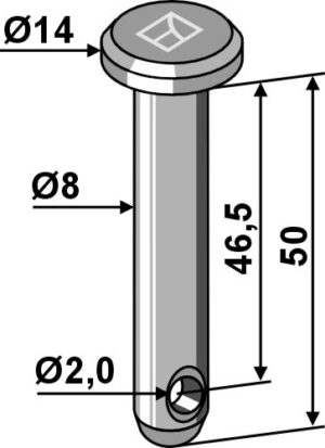 26-0850 Splitbolt Ø8x50