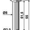 Splitbolt Ø8x55