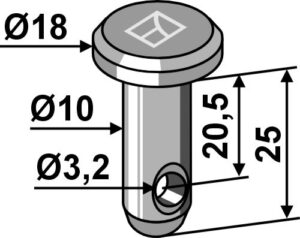 26-1025 Splitbolt Ø10x25