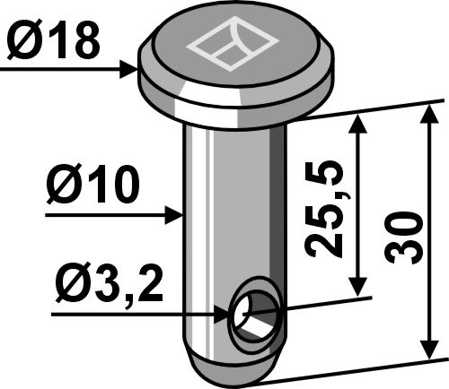 Splitbolt Ø10x30