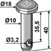 Splitbolt Ø10x40