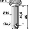 Splitbolt Ø10x45