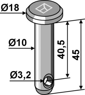 26-1045 Splitbolt Ø10x45