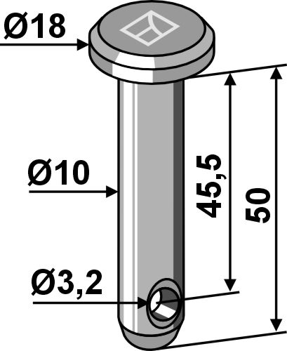 Splitbolt Ø10x50