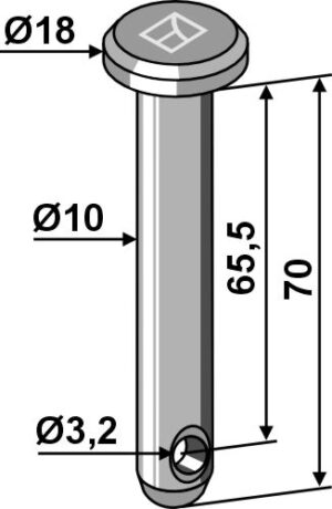 26-1070 Splitbolt Ø10x70
