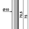 Splitbolt Ø10x75