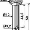 Splitbolt Ø12x50