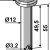 Splitbolt Ø12x55