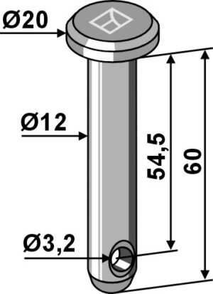 Splitbolt Ø12x60