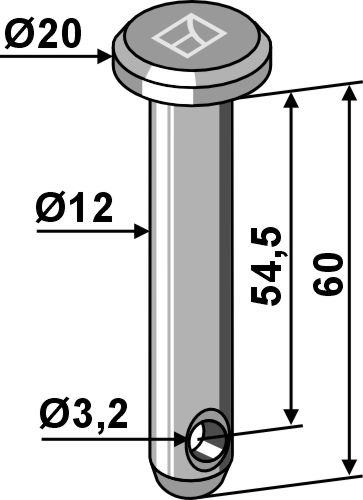 Splitbolt Ø12x60