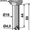 Splitbolt Ø16x45