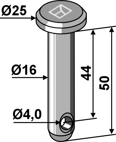 Splitbolt Ø16x45