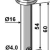 Splitbolt Ø16x60