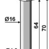 Splitbolt Ø16x70