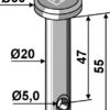 Splitbolt Ø20x55