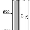 Splitbolt Ø20x75