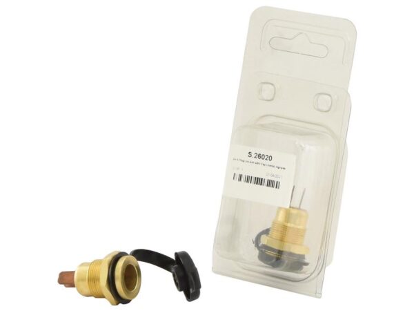 Jack Plug Socket with Cap (metal) Agripak