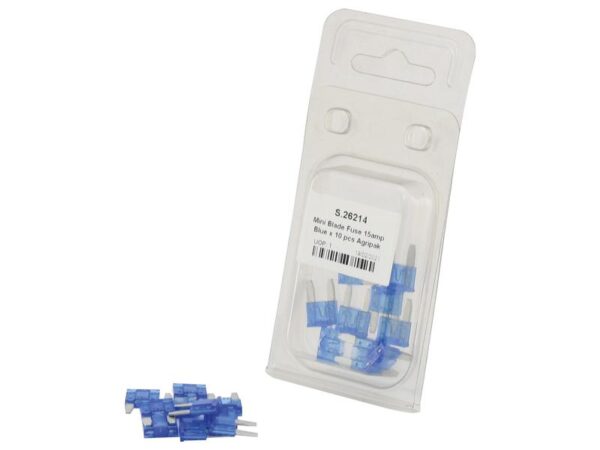 Sikringer (mini) Agripak 15 A (10 stk. Agripak)