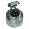 7 Pin Trailer Socket Female with Spade Connectors (Metal) 12v