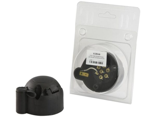 Stikdåse 7pol + 1 x Jackstik (Plastic) Agripak