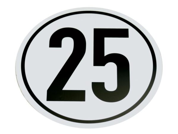 SPEED STICKER 25KM/H