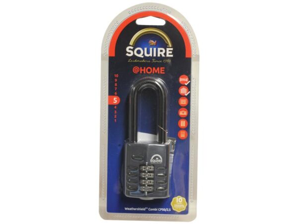 Squire Recodable CP Combination Padlock - Støbt, Bredde (mm): 50mm (Sikkerhedsklasse: 5)