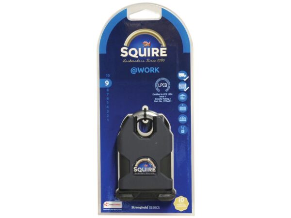 Squire Stronghold Padlock - Hardened Stål, Bredde (mm): 50mm (Sikkerhedsklasse: 9)