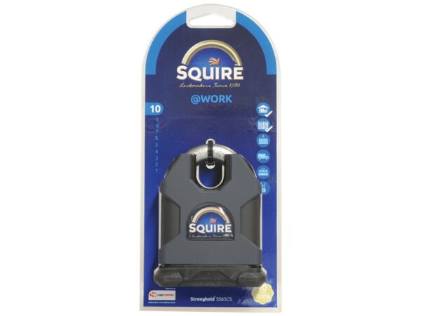 Squire Stronghold Padlock - Hardened Stål, Bredde (mm): 65mm (Sikkerhedsklasse: 10)