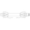 Sparex PTO Aksel - (Lz) Længde: 1050mm, 1 3/8'' x 6 Spline Q.R. til 1 3/8'' x 6 Friløbskobling