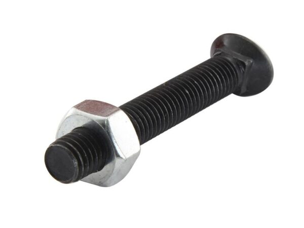 Monteringsbolt (rund) & Møtrik - M8 x 35mm, Trækstyrke 8.8 (10 stk. Agripak)