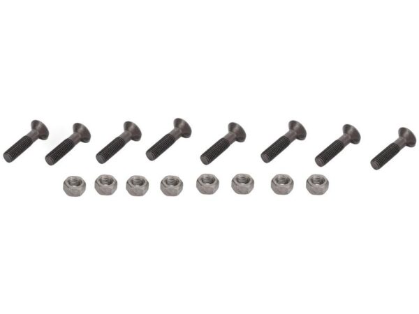 Monteringsbolt (rund) & Møtrik - M12 x 50mm, Trækstyrke 8.8 (8 stk. Agripak)